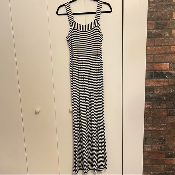 LOFT navy and white stripe maxi size S - Picture 3 of 6
